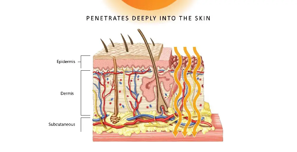 FIR waves penetrates skin