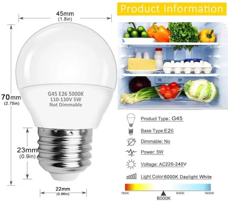 What Size Light Bulb For Fridge? Infrared for Health
