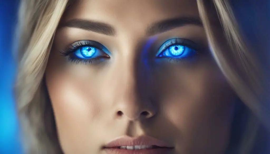 Blue light therapy for eyes