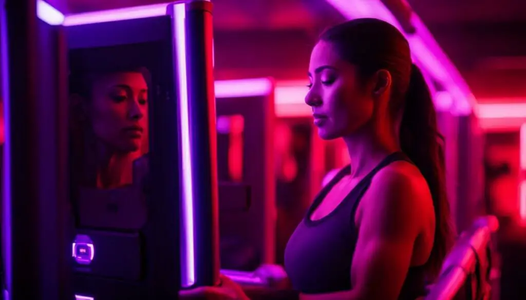 Using red light therapy at Planet Fitness