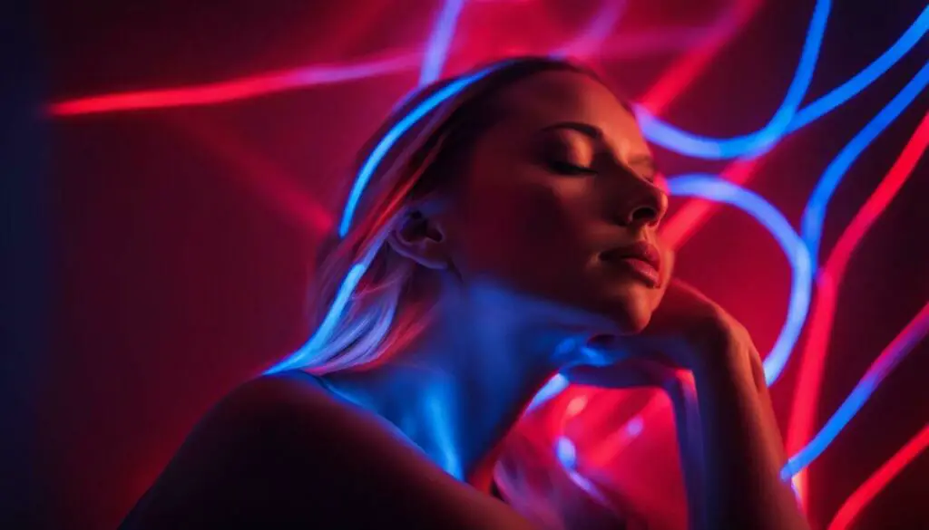 blue and red light therapy for pain relief