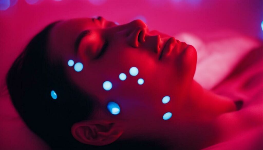 blue and red light therapy for skin