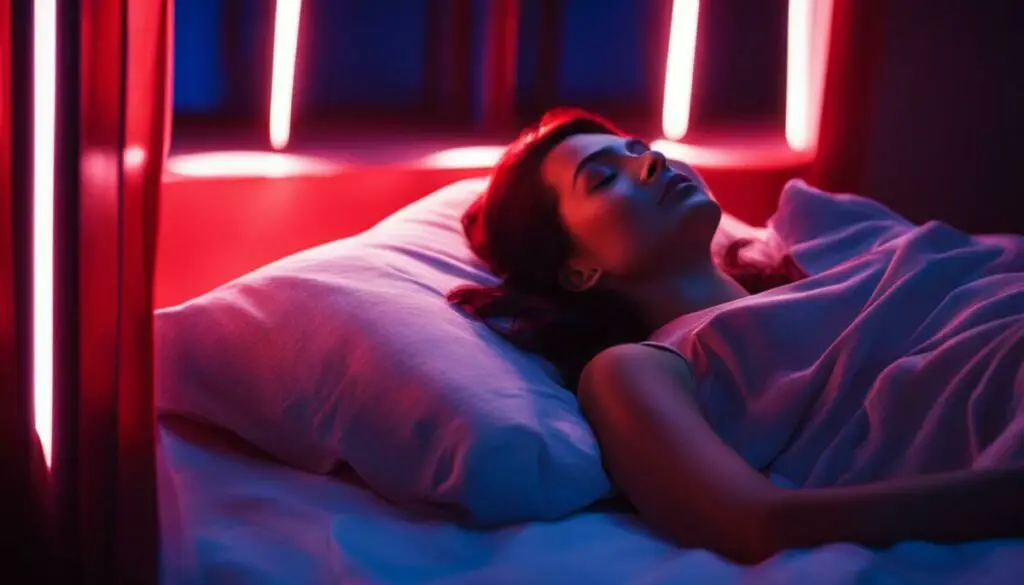blue and red light therapy for sleep