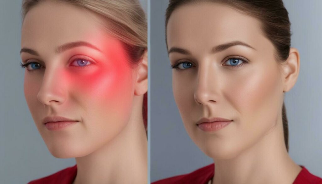 blue vs red light therapy for rosacea