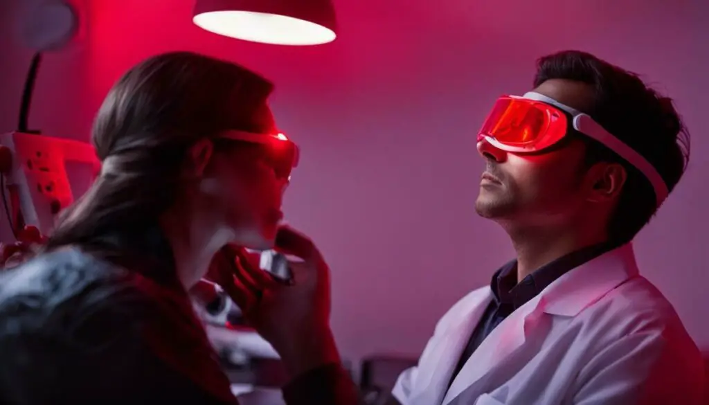 protecting your eyes during red light therapy
