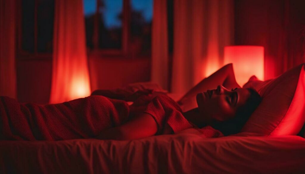 red light therapy for restful sleep