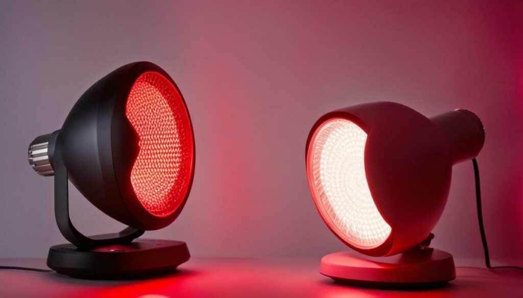 red light therapy incandescent vs led