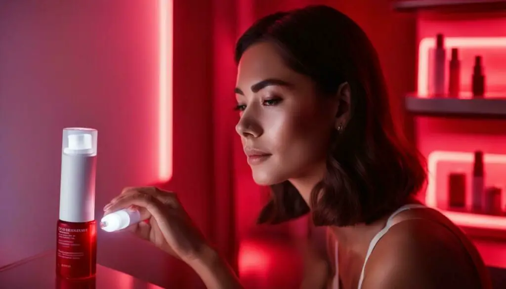tips for applying serum during red light therapy