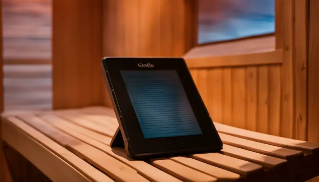 Kindle in infrared sauna