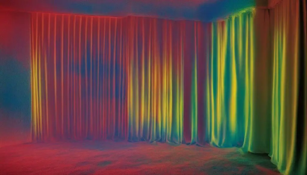 Thermal imaging camera detecting radiation through curtains