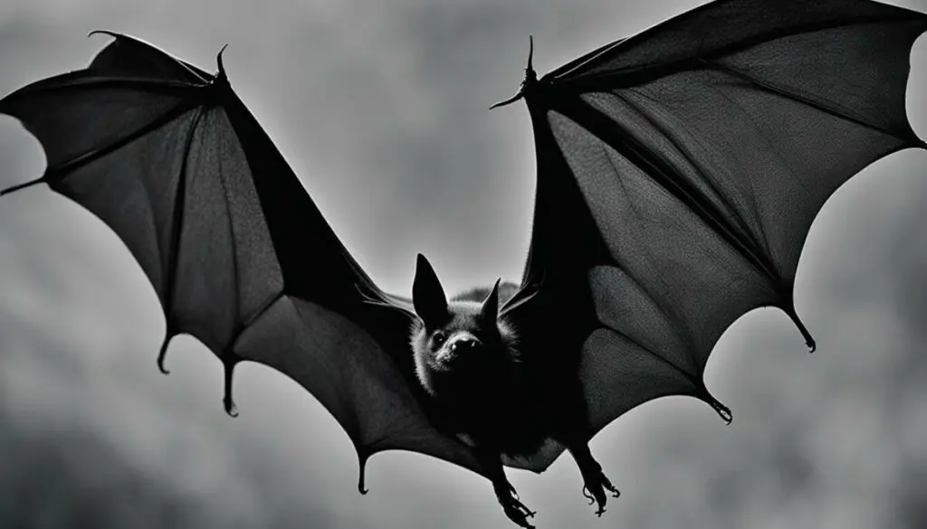 bat in infrared light
