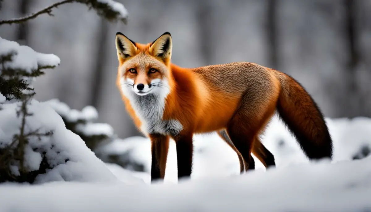 can a red fox see infrared light