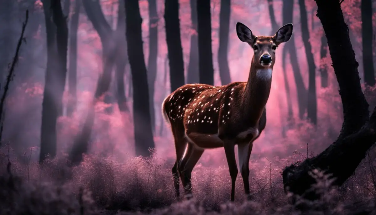 can deer see infrared