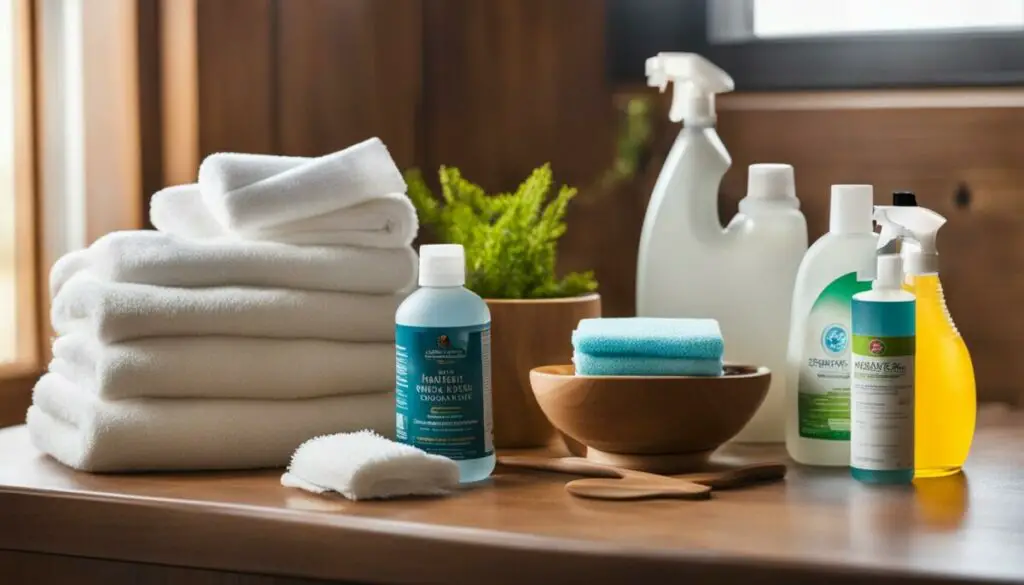 cleaning products for an infrared sauna