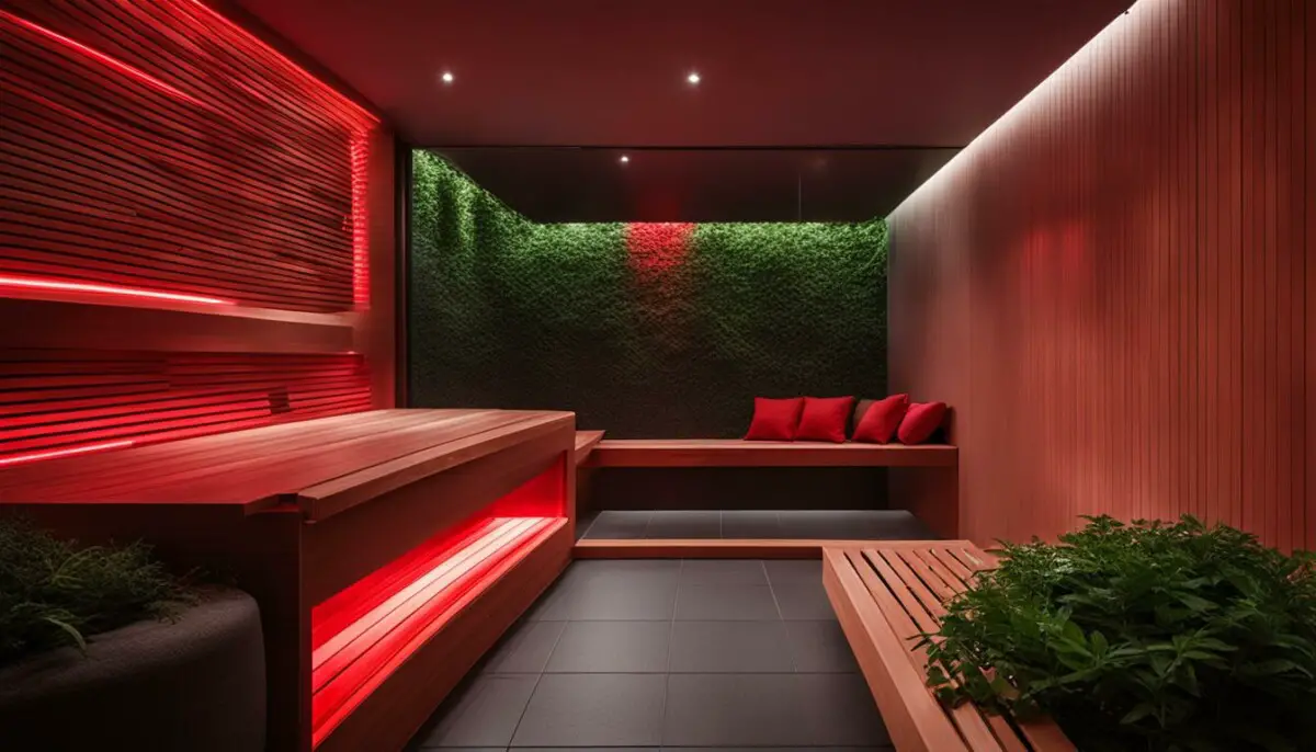do all infrared saunas have red lights