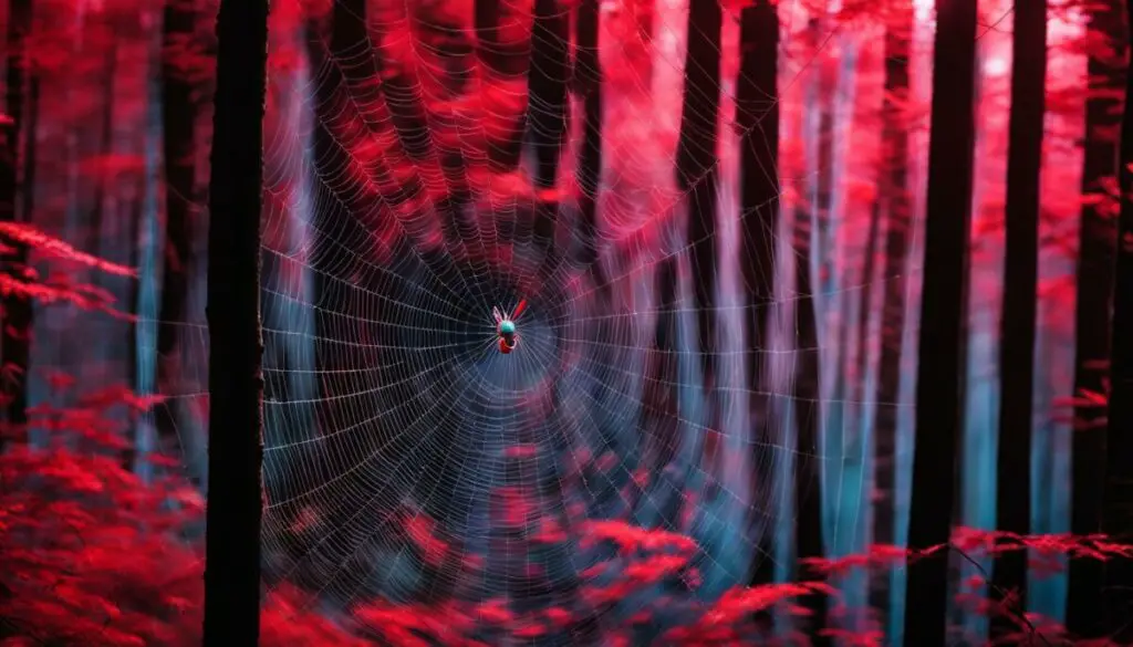 do spiders have infrared vision