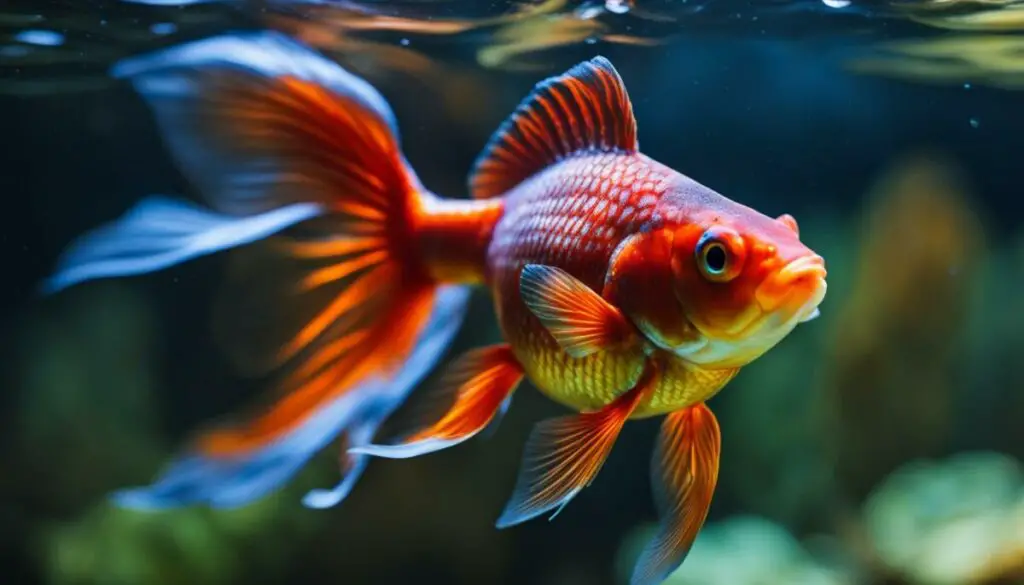 goldfish visual spectrum