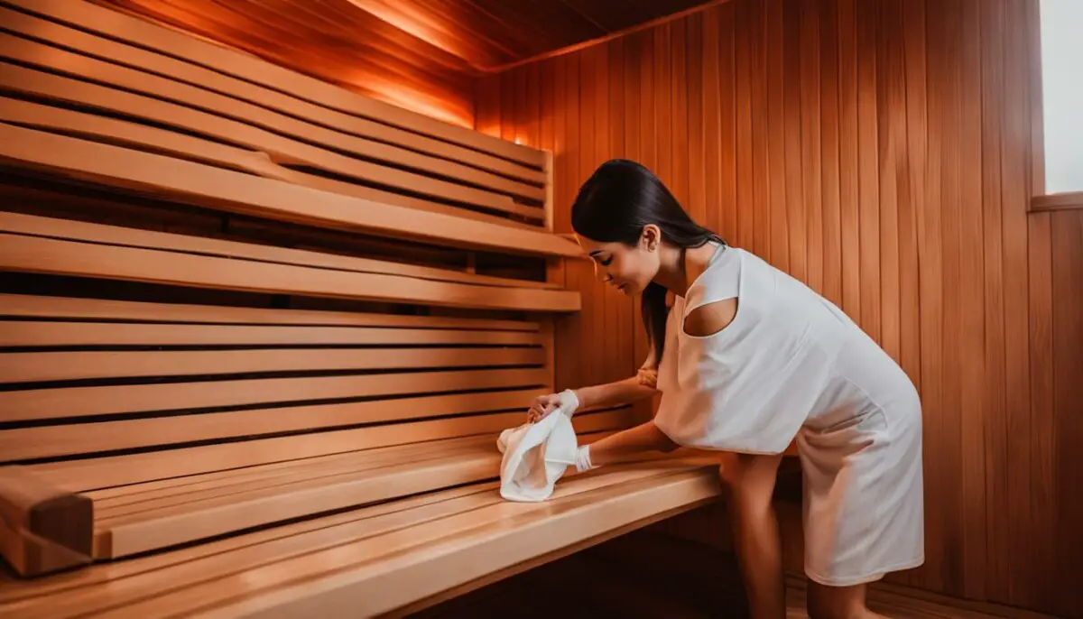 how to clean an infrared sauna