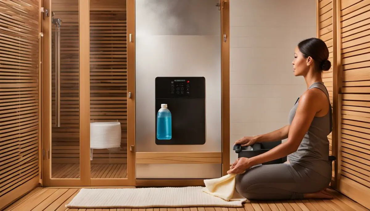 how to clean infrared sauna