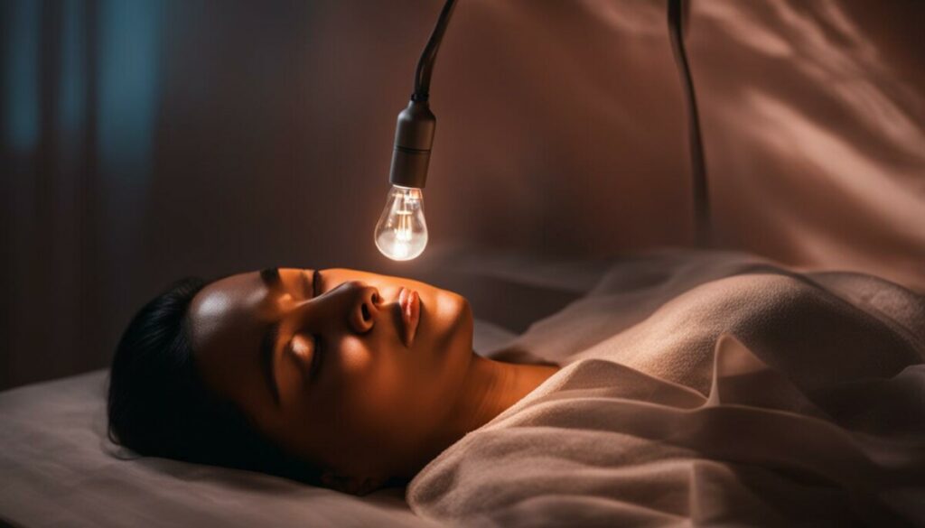 infrared lamp for sinusitis relief