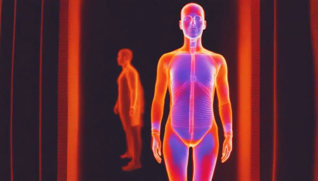 infrared light penetration through clothing