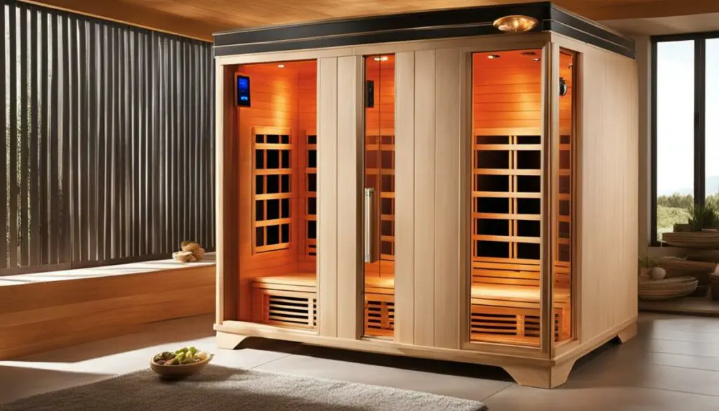 infrared sauna features table