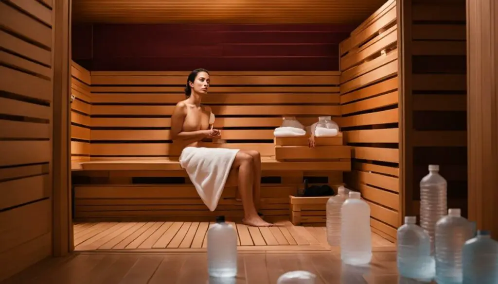 infrared sauna sweating problem