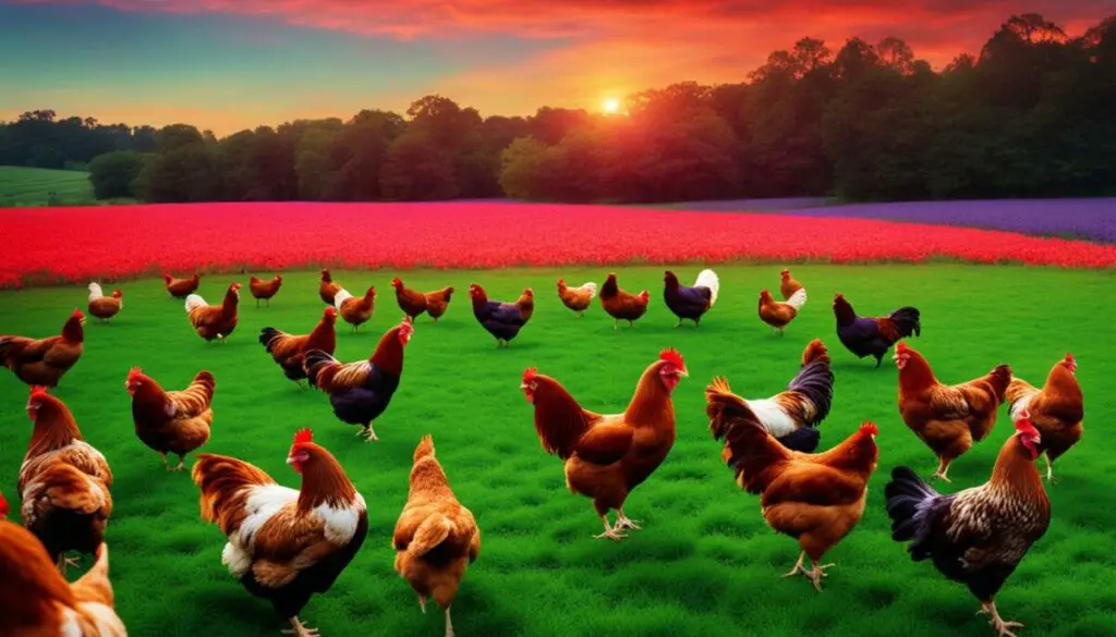 infrared sensitivity in chickens