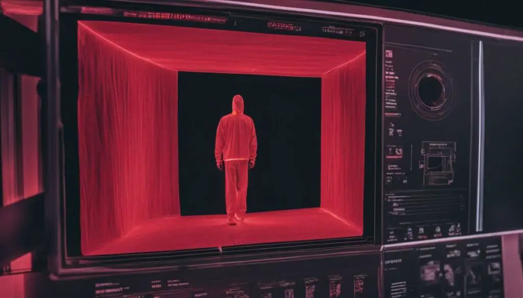infrared technology and see-through clothing detection