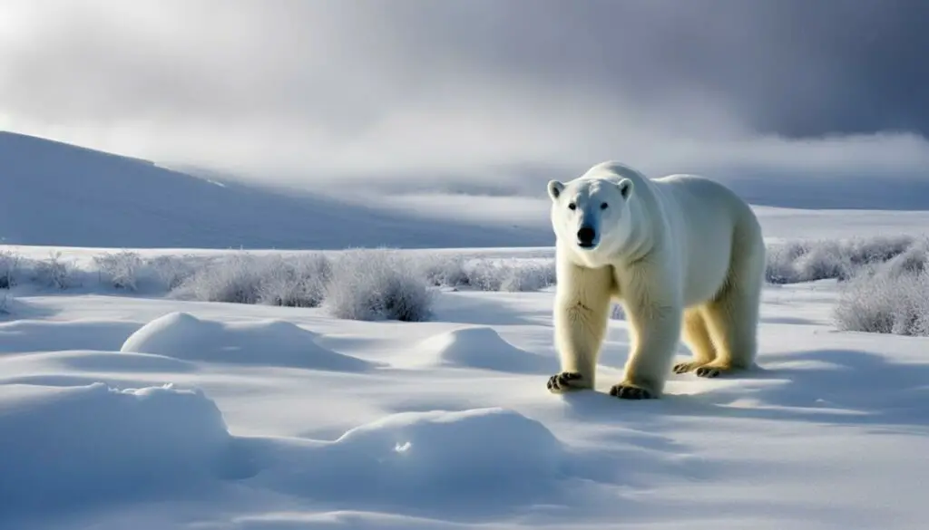 polar bear camera invisibility in infrared spectrum