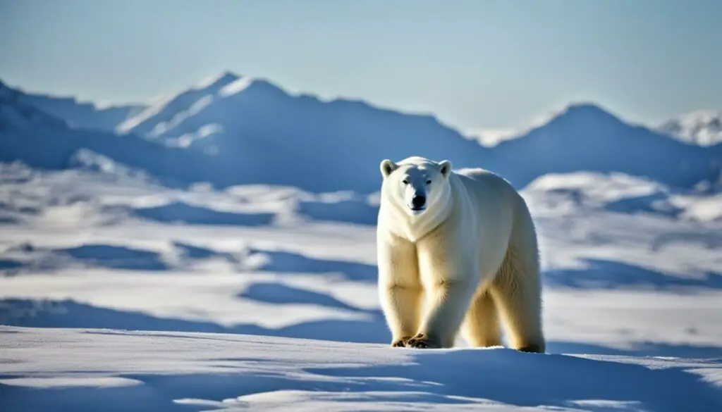 polar bear in the Arctic