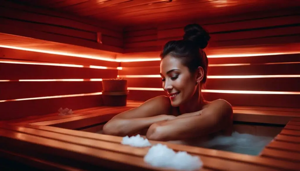 post-cryotherapy infrared sauna