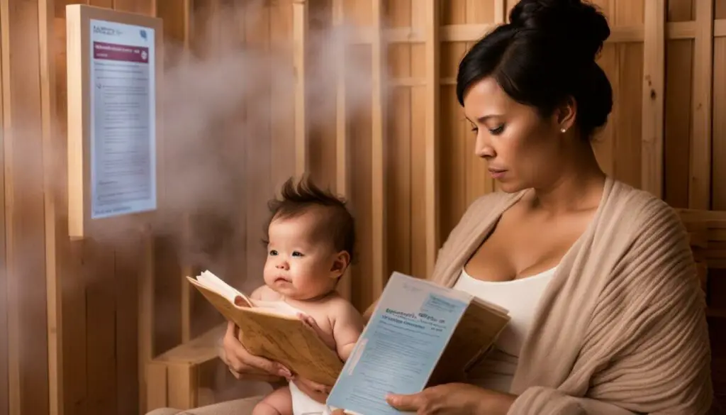 precautions for using an infrared sauna while breastfeeding
