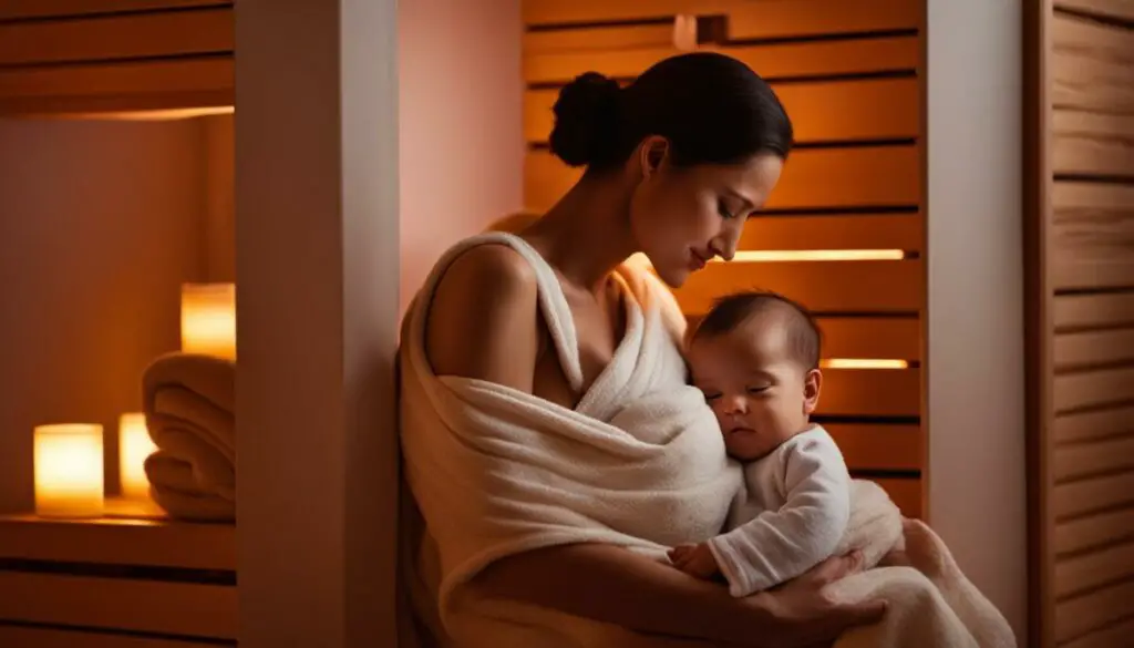 recommendations for using an infrared sauna while breastfeeding