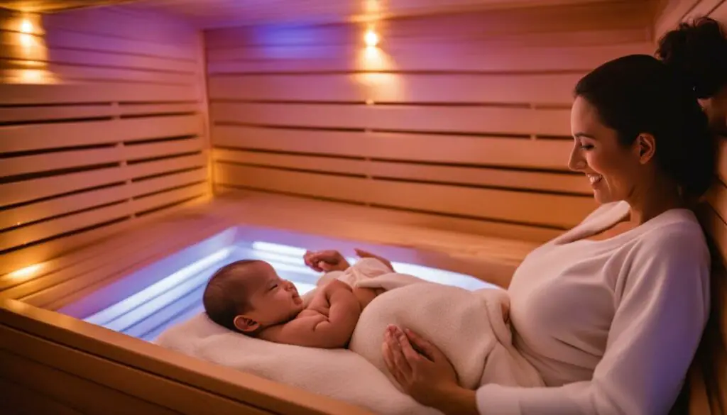 safety of using an infrared sauna while breastfeeding
