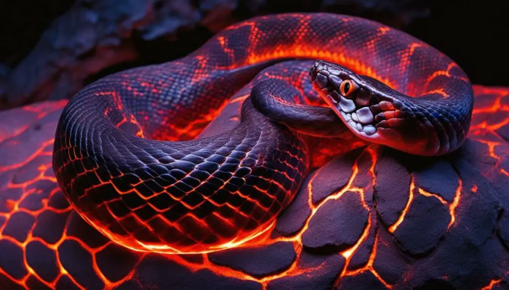snakes' ability to detect infrared radiation