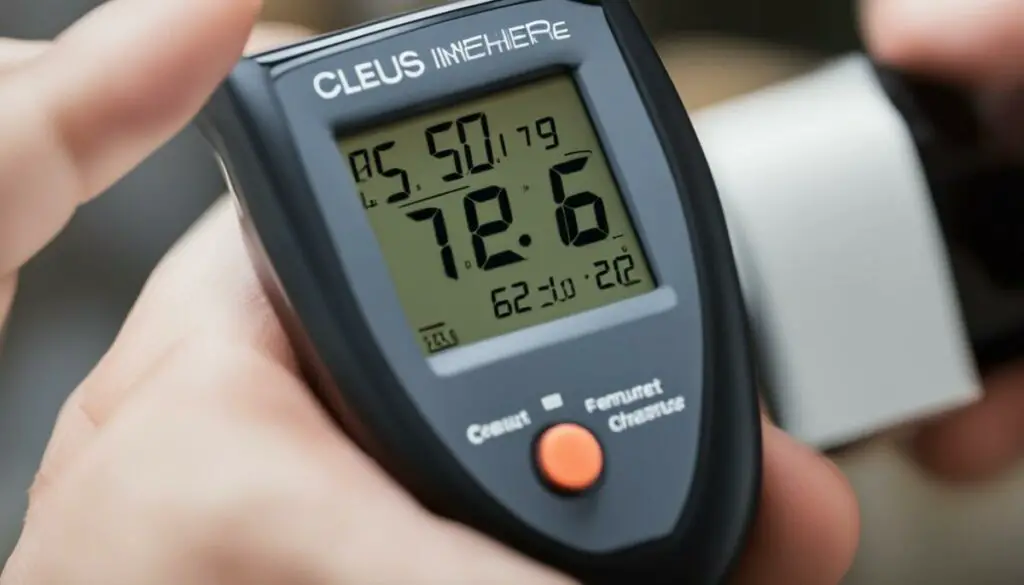 switch infrared thermometer to fahrenheit