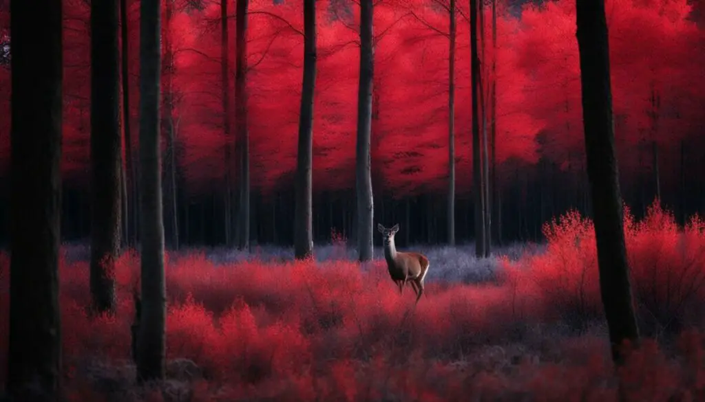 visibility of infrared flash to deer