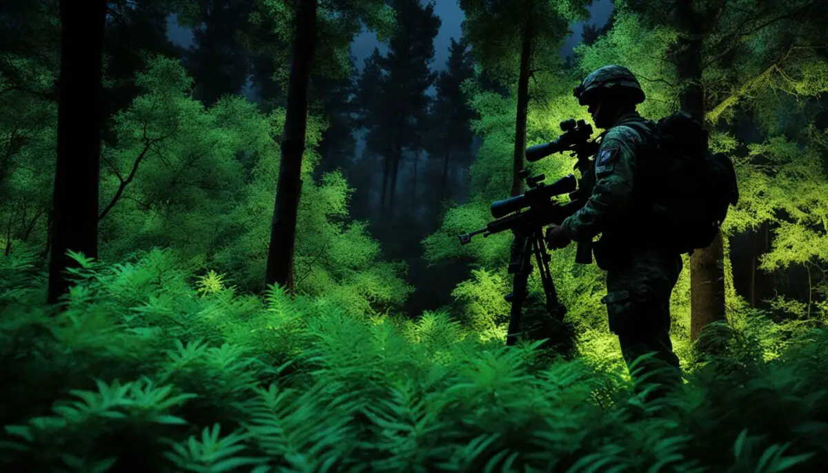 what does camo look like under infrared light