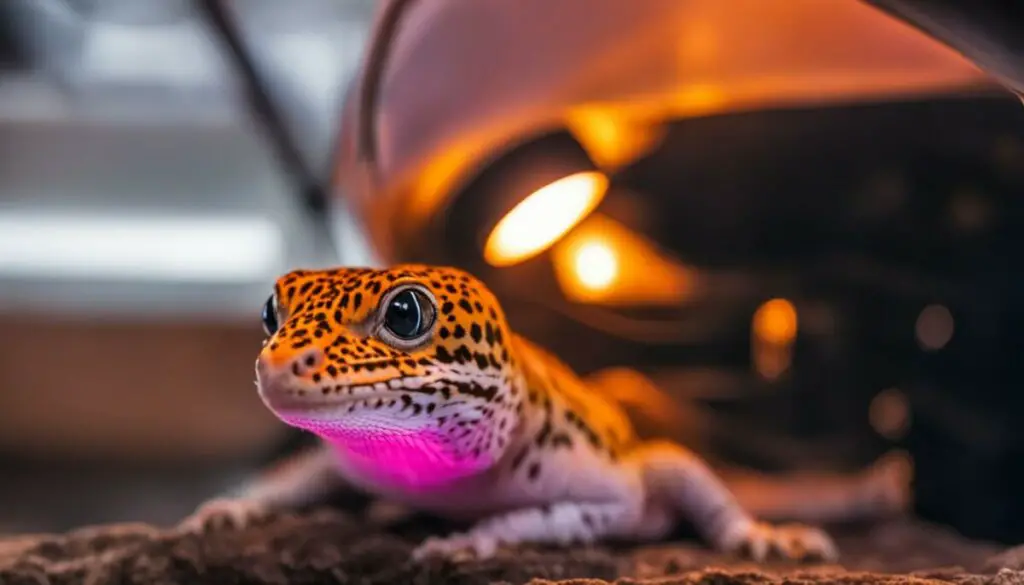 Heat source for leopard geckos