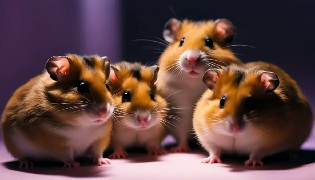 hamsters' sensitivity to light
