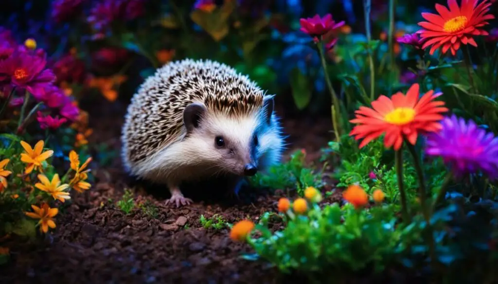 hedgehog color vision