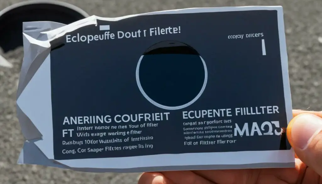 counterfeit eclipse filters