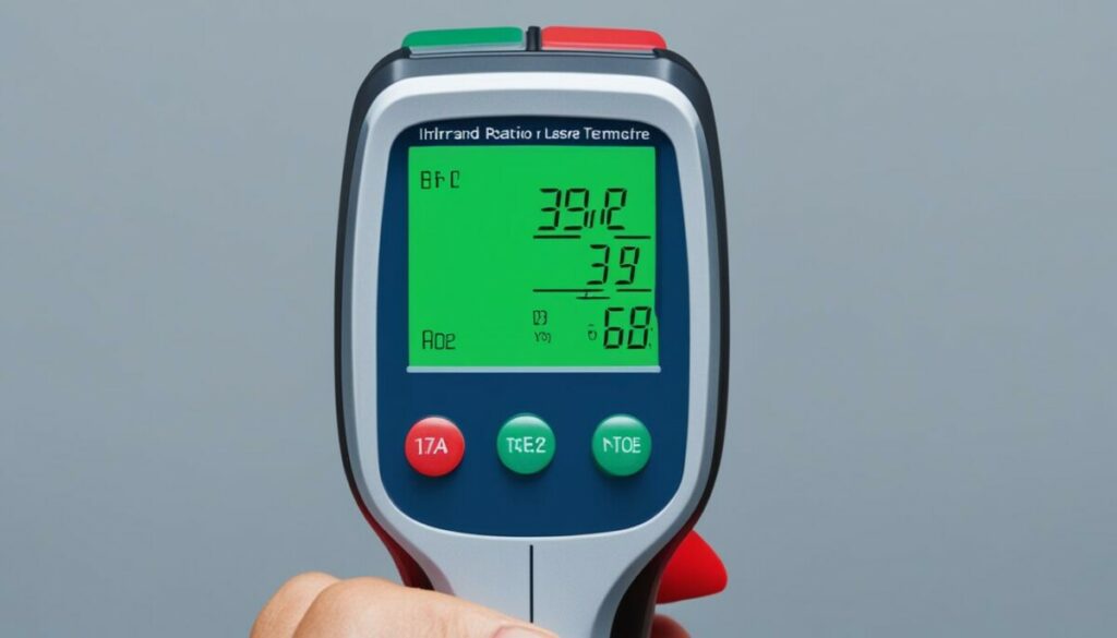 distance-to-spot ratio of infrared thermometers