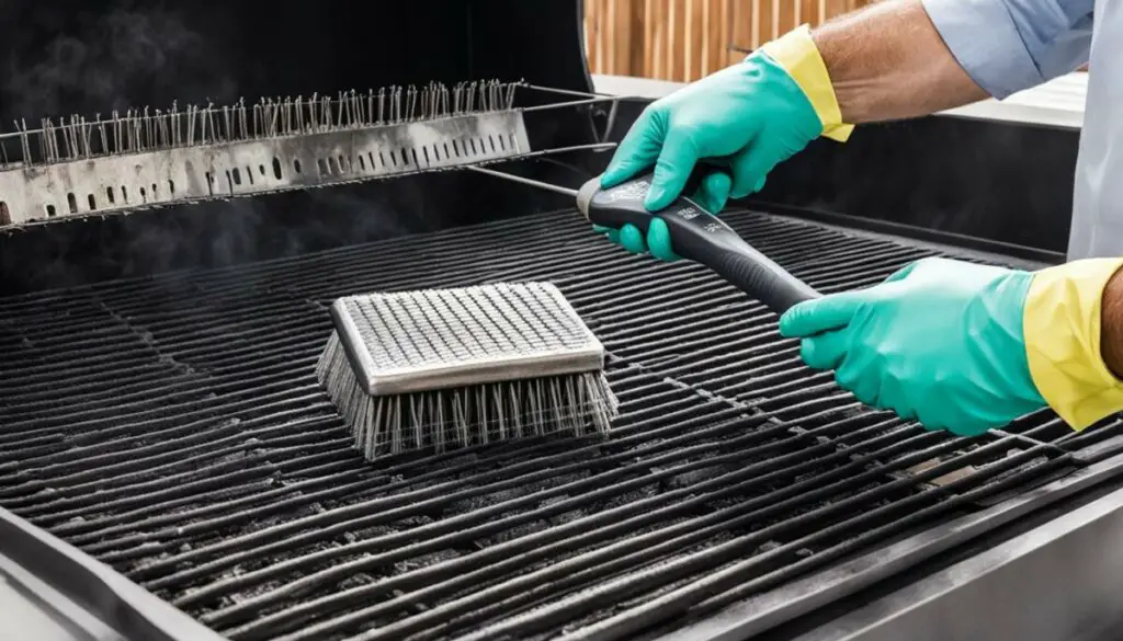 how to clean an infrared grill