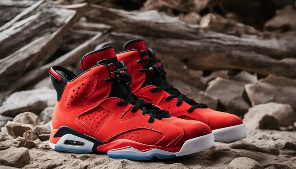 infrared 6s suede sneakers