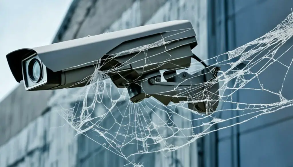 insect damage to video surveillance