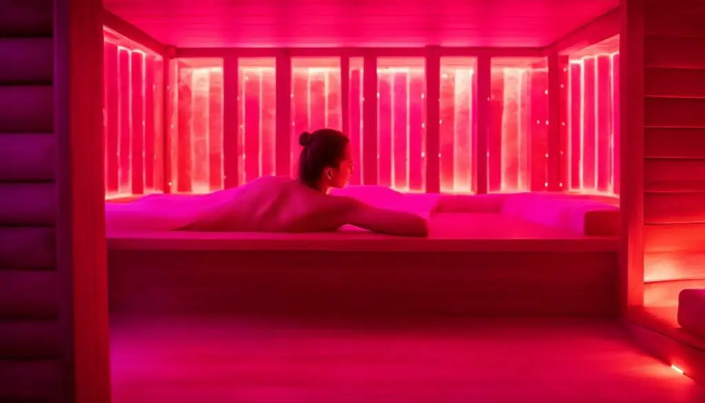 pain relief with Himalayan salt sauna