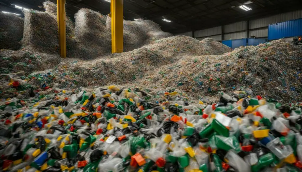 sorting of plastic waste