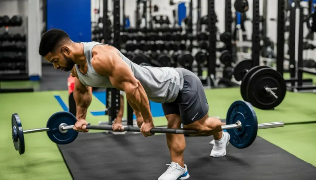 Barbell row technique